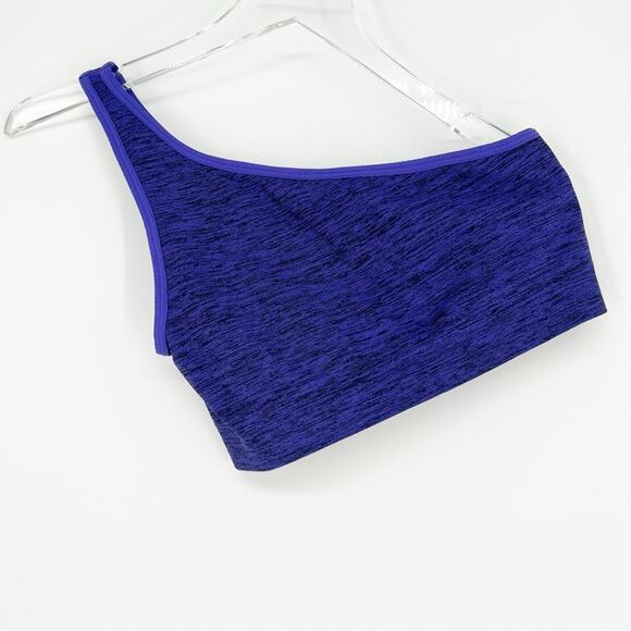 Peloton One Shoulder Seamless Sports Bra M/L Purple - Picture 2 of 6